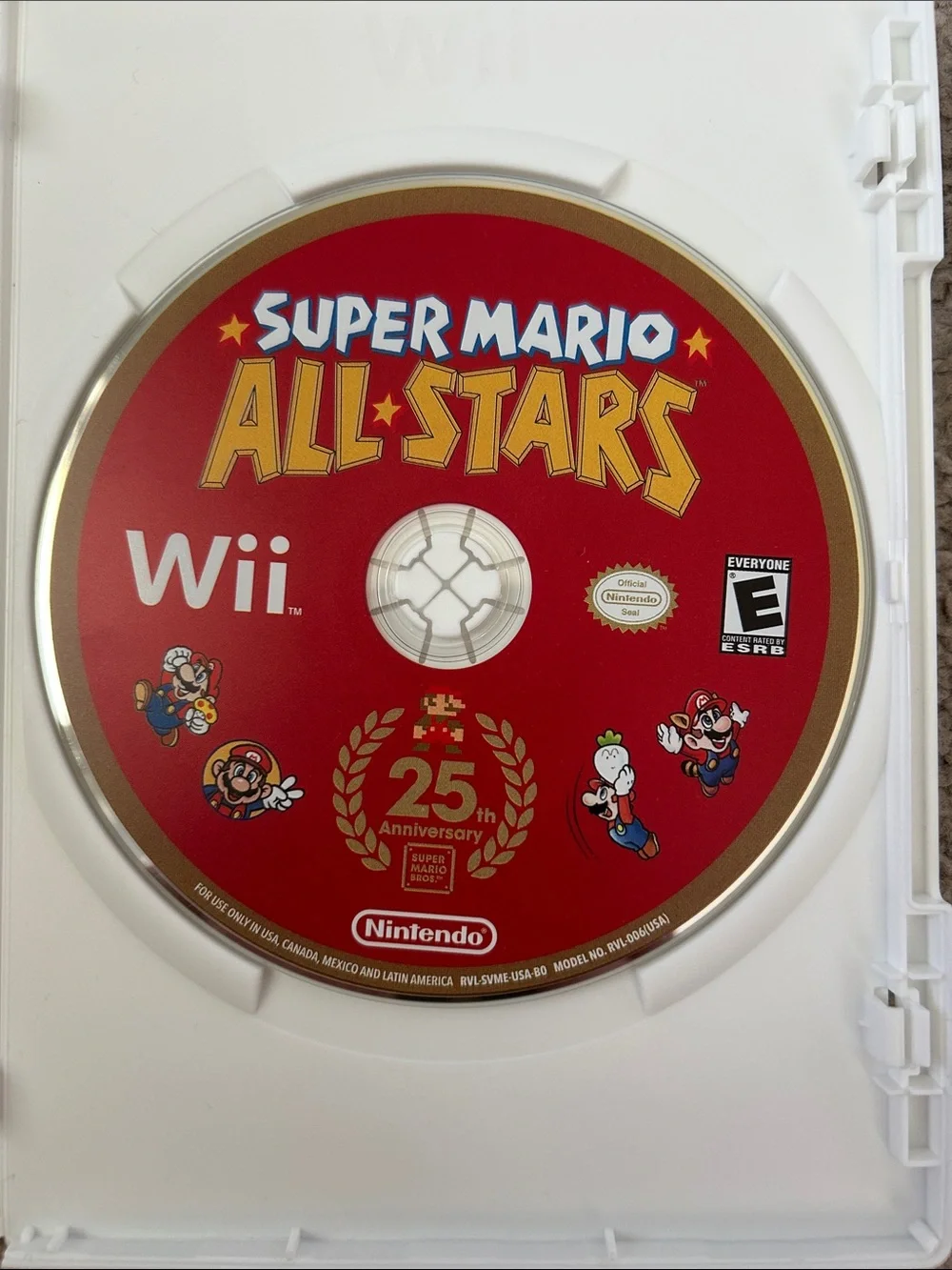 Nintendo Wii Super Mario All-Stars — Red & Gold Cover